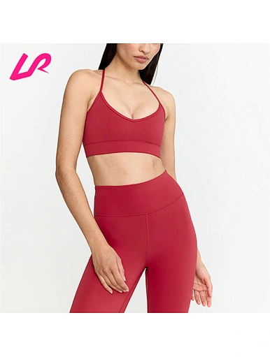 strappy racerback sports bra